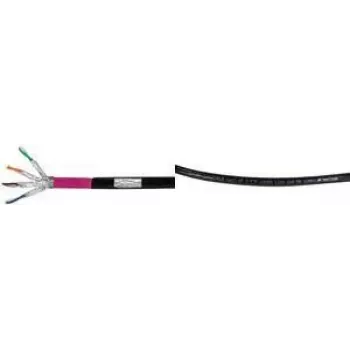 Logilink Professional - Bėginis kabelis - 50 m - S/FTP - Cat.7 žaliavinis kabelis - halogeninis, lauko, Gigabit Ethernet palaikymas, tiesioginis kasimas - Juoda (CPV0081)