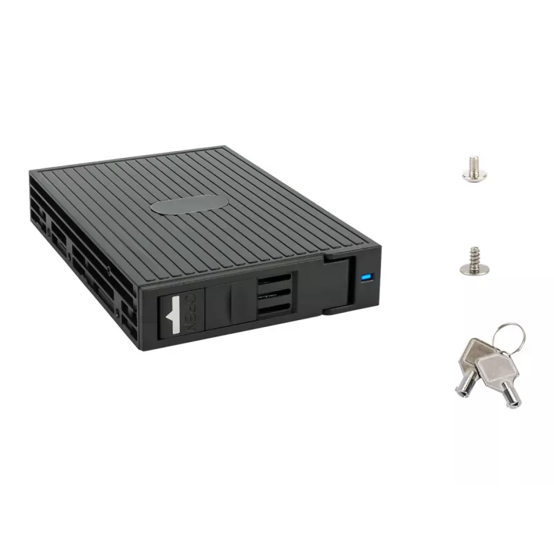 Fantec MR-25 keičiamas diskų rėmelis 2,5" SATA/SAS HDD/SSD diskui 3,5" angoje, 7–15 mm, juodas