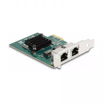 DeLOCK PCI Express x1 kortelė į 2 x RJ45 Gigabit LAN BCM pilka