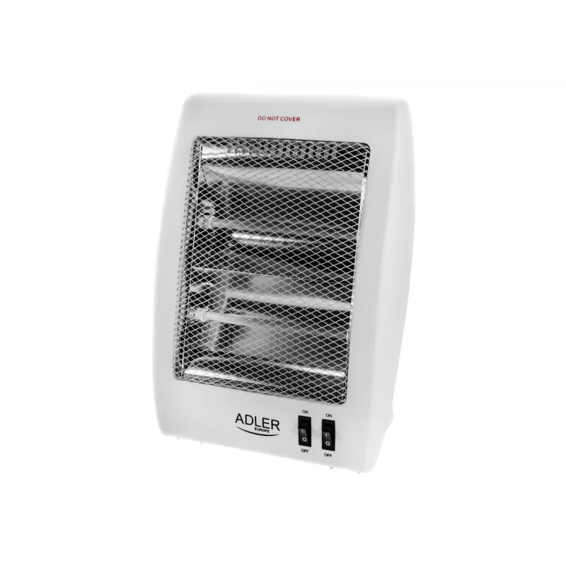Adler AD 7709 Halogeninis šildytuvas | 800 W | 2 galios lygiai | Baltas