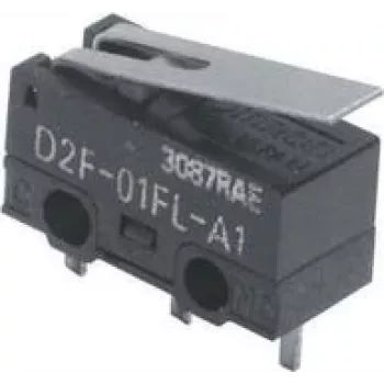 Omron D2F-01L2 mikrojungiklis 30 V/DC 0.1 A 1 × on/(on) 1 vnt. Maišelis