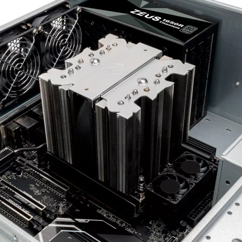 Procesoriaus aušintuvas SILVERSTONE SST-XED120S-WS, Intel LGA 4677, 4U serverio formato, sidabrinis