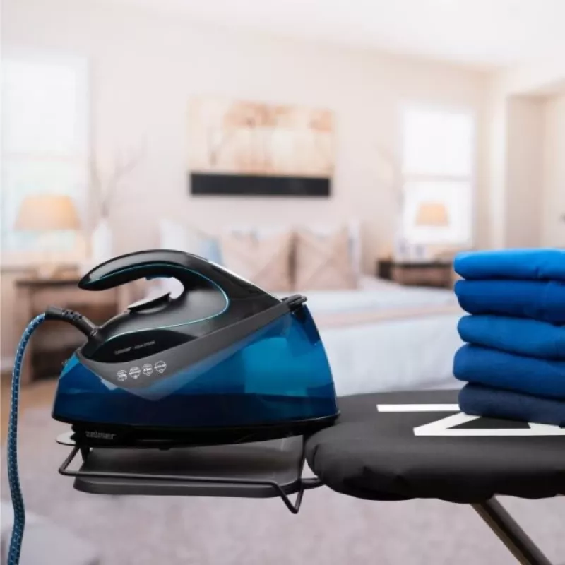 Lyginimo lygintuvas Zelmer Aqua Steam ZIS5400 juodai-mėlynas