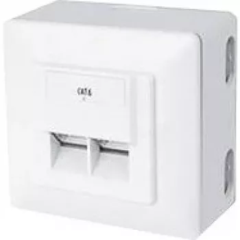 Montažinė dėžutė RJ-45 balta ShiverPeaks BS74272-SET