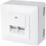 Montažinė dėžutė RJ-45 balta ShiverPeaks BS74272-SET