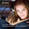 Varta 16618 – Segtuvinis žibintuvėlis, juodas-sidabrinis, LED, 9 lm