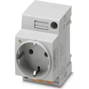 Kištukinis lizdas valdymo spintai Phoenix Contact EO-CF/PT/LED pilkas 1 vnt. (804040)