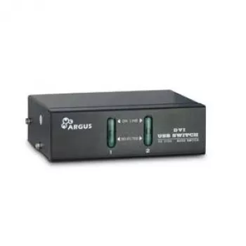 Inter-Tech Argus KVM-AS-21DA – KVM / garso perjungiklis – 2 x KVM / garsas – stalinis