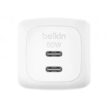Sieninis įkroviklis Belkin WCH019KQWH 50W Dual USB-C PD PPS
