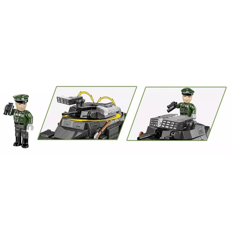 Cobi Blocks Sd.Kfz 222 modelio rinkinys COBI-2657 — 502 kaladėlės