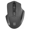 Belaidė optinė pelė DEFENDER Datum MB-345 RF, ambidekstrinė/dešinei rankai, 1600 DPI, 3 mygtukai, USB RF imtuvas, juoda