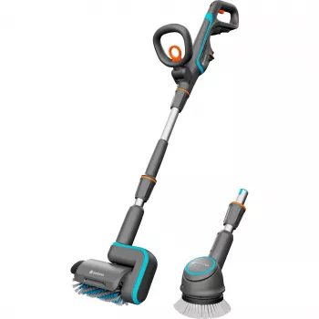 Akumuliatorinis terasų valiklis GARDENA 14842-55 18V lengvas dizainas