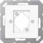 JUNG A 568 BF WW – lizdas XLR, baltas, termoplastas, matinis, įprastinis