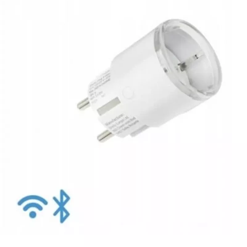 Išmanusis kištukas Shelly Plug S Gen3 — Wi-Fi išmanusis lizdas su energijos stebėjimu, F tipas, 110–230 V, 2500 W, baltas