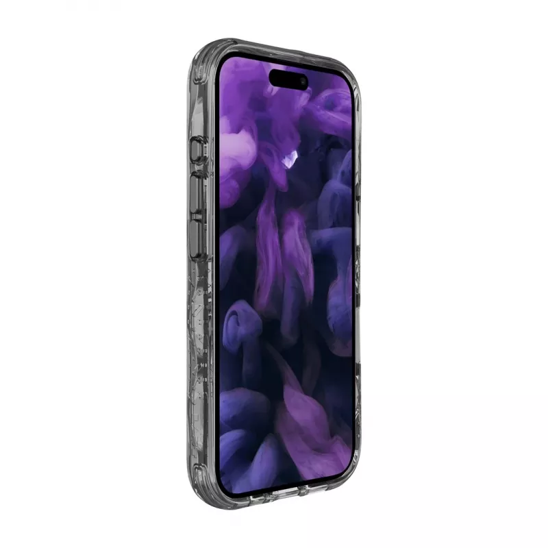 LAUT CRYSTAL MATTER X dėklas iPhone 16 Series permatomas juodas