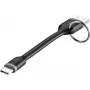Renkforce RF-3425172 USB 2.0 laidas USB-A – USB-C, 0,1 m, juodas (RF-3425172)
