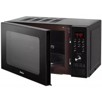 Amica AMGF20E1GB Mikrobangų krosnelė su griliu, plokščias paviršius, 20 L, 700 W, juoda