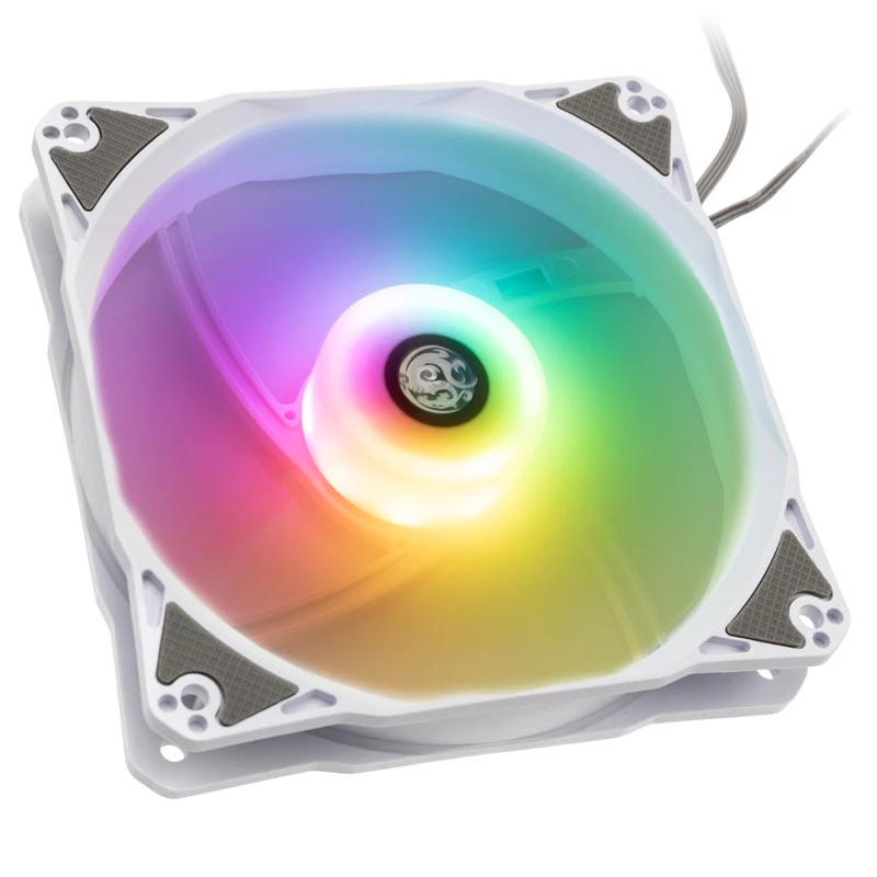 Ventiliatorius BitsPower Notos RGB PWM 120mm baltas, 3 vnt.