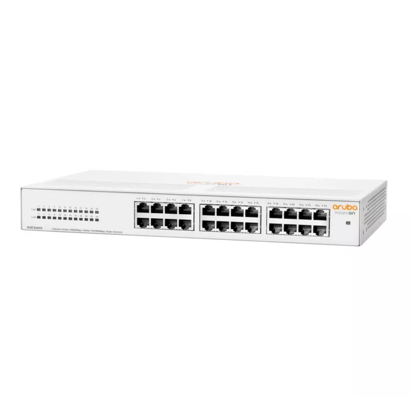 HPE Aruba Networking Aruba Instant On 1430 24G nevaldomas L2 Gigabit Ethernet (10/100/1000) jungiklis 1U baltas