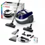 Šlapio ir sauso valymo siurblys Bosch BWD 41740 AquaWash&Clean — 1700 W, 5 L talpa, EPA filtras, teleskopinis vamzdis, 9 m spindulys, violetinė