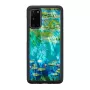 Apsauginis dėklas iKins Samsung Galaxy S20 – Juodosios vandens lelijos dizainas