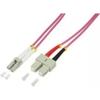 Logilink Patch-Cable LC kelių režimų (M) į SC kelių režimų (M) - 3 m - Skaidulinė optika - 50/125 µm - OM4 - Be halogenų - alyvinė (FP4LS03)