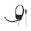 Ausinės Koss CS200 USB laidinės antausinės skambučiams ir muzikai USB-A juodos