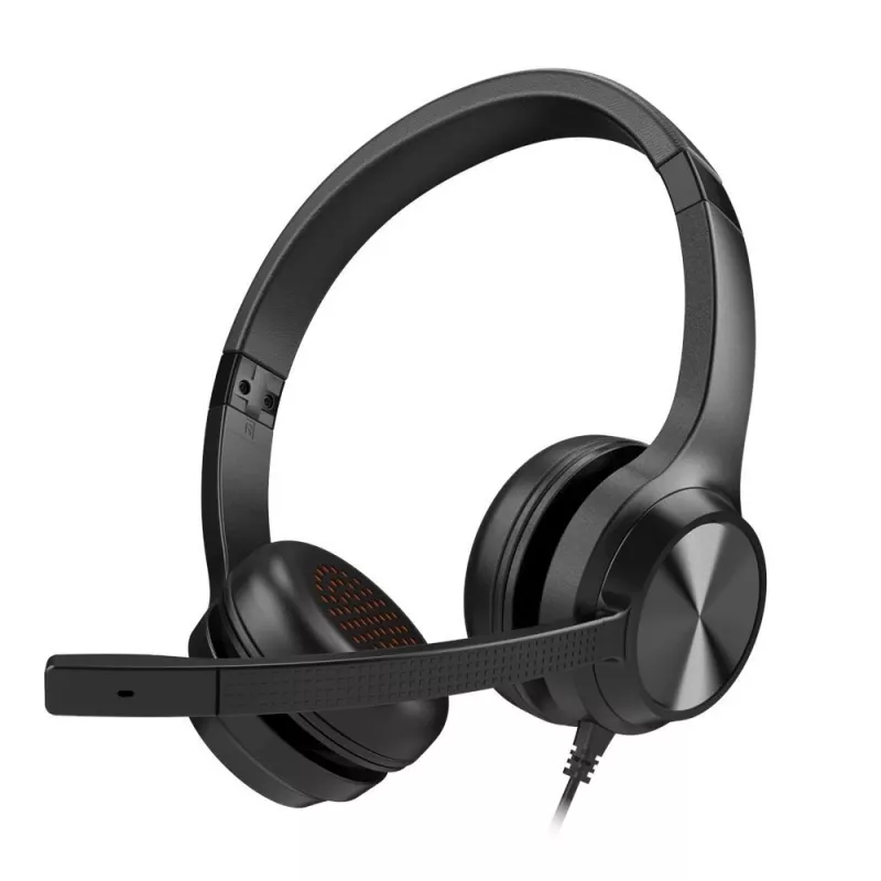 Creative 51EF0980AA000 Chat USB ausinės ant galvos su mikrofonu, laidinės, stereo, juodos