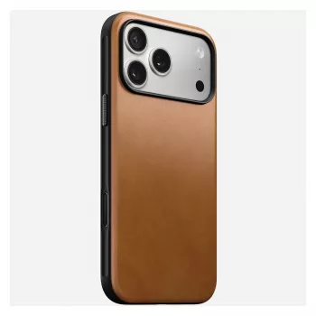 Nomad Modern Leather Case dėklas iPhone 17 Pro Max, 17,5 cm (6,9 colio), Tan, oda + PC/TPU