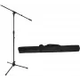 Mikrofono stovas Omnitronic MS-2 su boom rankena, juodas