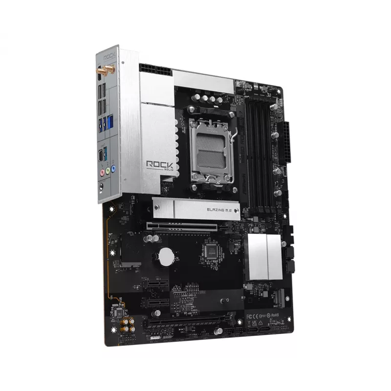 ASRock B850 Rock WiFi 7 pagrindinė plokštė, AMD Socket AM5, ATX, DDR5, Wi-Fi 7