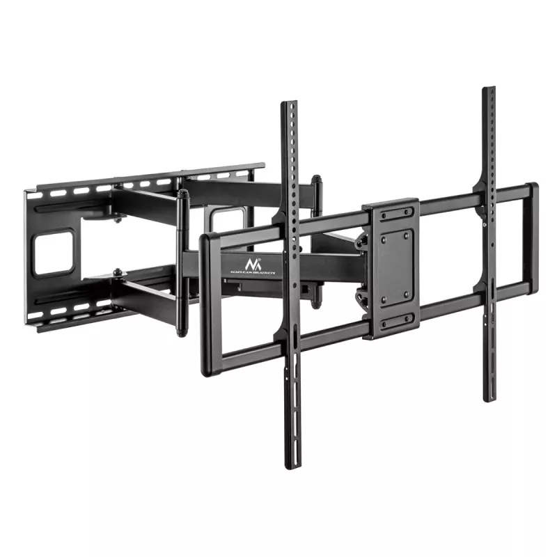 Maclean MC-482 TV laikiklis sieninis 60-120 colių plokščiiems ir lenktiems televizoriams, iki 120 kg, VESA 900x600, pasukamas, pakreipiamas ir sukamas, universalus TV laikiklis