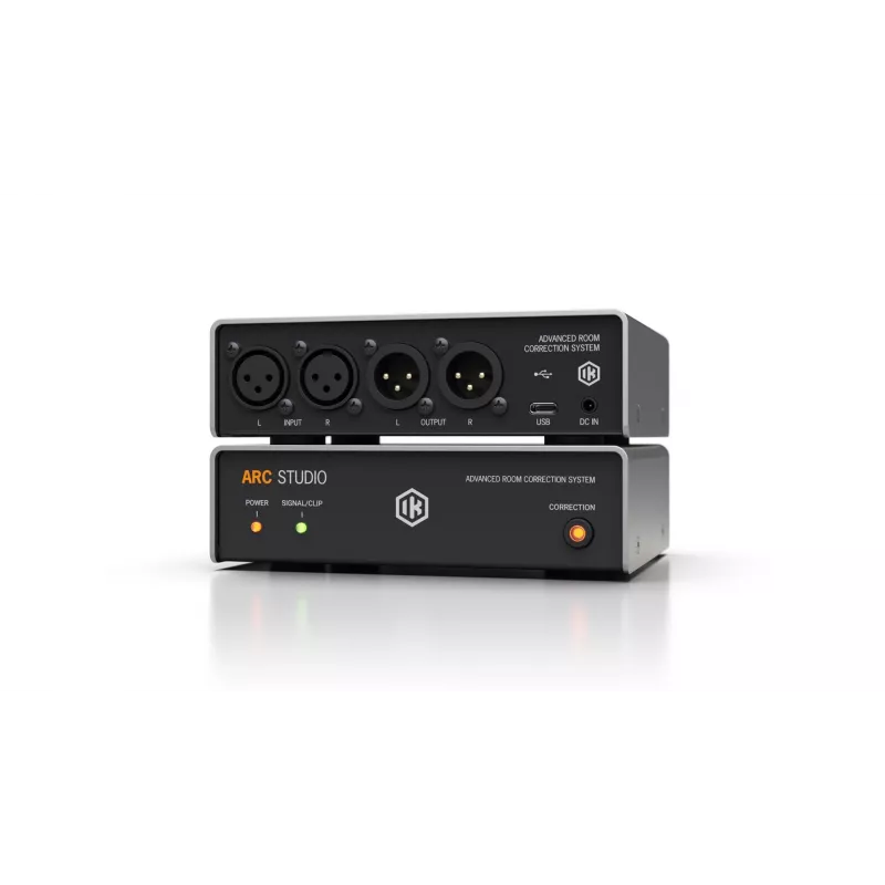 Monitorėliai IK Multimedia ARC Studio IP-ARC-STUDIO-IN, 50 W, 50 Ω, 24 bit / 96 kHz, juodi, 465 g