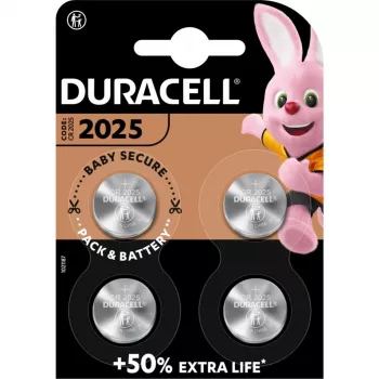 Duracell įkraunama baterija CR2025 NiMH 3 V, 4 vnt. pakuotė