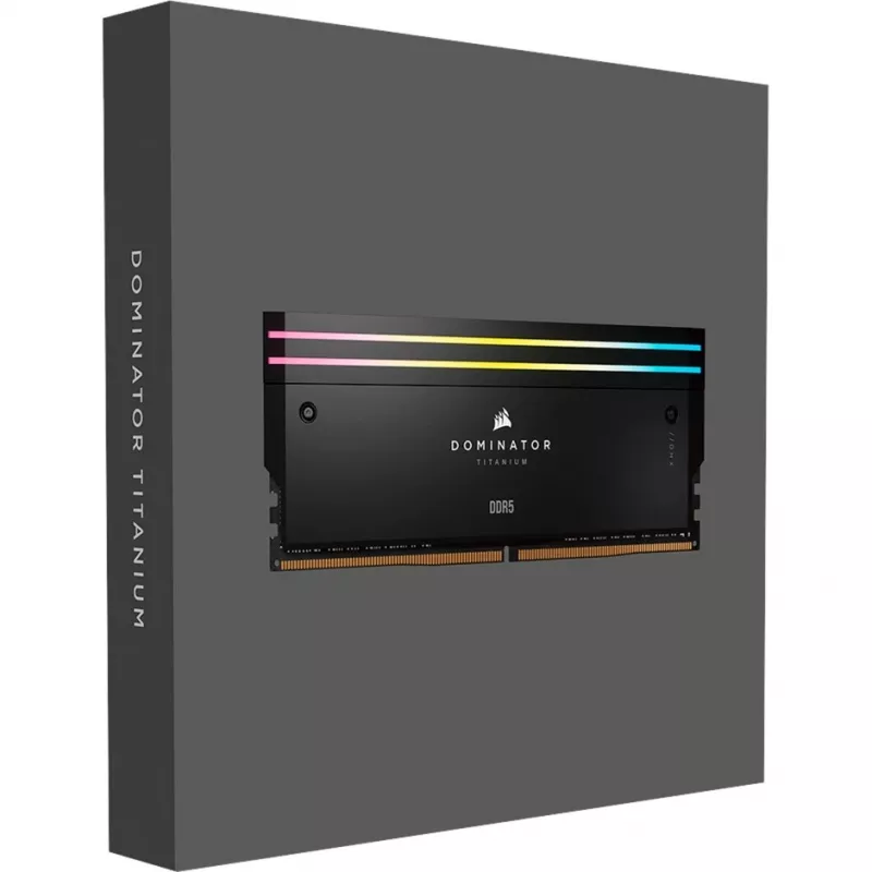 Corsair Dominator Titanium DIMM 96 GB DDR5-6600 (2x 48 GB) dviejų modulių rinkinys, juoda, CMP96GX5M2B6600C32, INTEL XMP