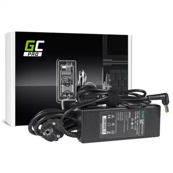 Green Cell AD02P 90W 19V 4.74A nešiojamojo kompiuterio maitinimo adapteris, AC-DC, vidaus, juodas