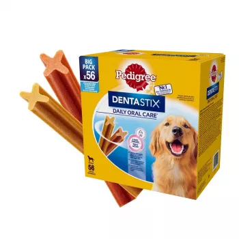 Šunų dantų gydomieji kramtukai Pedigree Denta Stix 2,16 kg — suaugusiems, jautiena ir vištiena, Maxi / didelės veislės