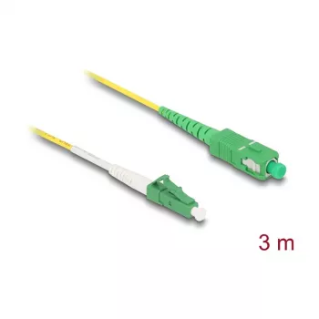 DeLOCK 83862 InfiniBand / šviesolaidinis kabelis 3 m LC SC geltonas