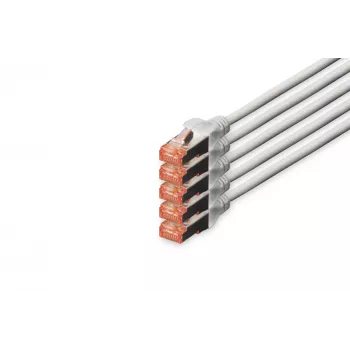 Tinklo kabelis Digitus CAT 6 S/FTP RJ-45 20 m Pilka