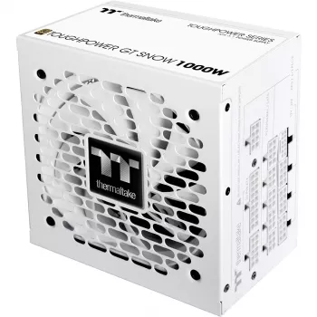 Maitinimo blokas THERMALTAKE Toughpower GT Snow 1000W ATX 24 kontaktų, 80 PLUS Gold, baltas, 120 mm ventiliatorius