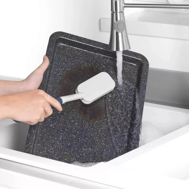 Šepetėlis indams Beldray Deep Clean LA032814FEU7 su guminiais šereliais, ergonomiška rankena
