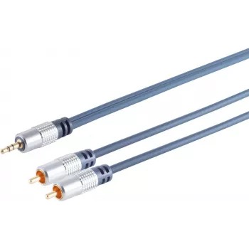 Garso kabelis ShiverPeaks 30832-MHQ — 2x RCA (stereo) į 3,5 mm lizdą, 1,5 m