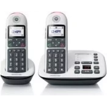 MOTOROLA CD5011 Smart belaidis telefonas su skambučio ID, juodas/baltas