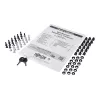 Eaton Tripp Lite Series 9U sieninis serverio spintos korpusas su akriliniu stiklu priekinėmis durimis - 19 colių (48,3 cm) - juoda