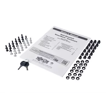 Eaton Tripp Lite Series 9U sieninis serverio spintos korpusas su akriliniu stiklu priekinėmis durimis - 19 colių (48,3 cm) - juoda