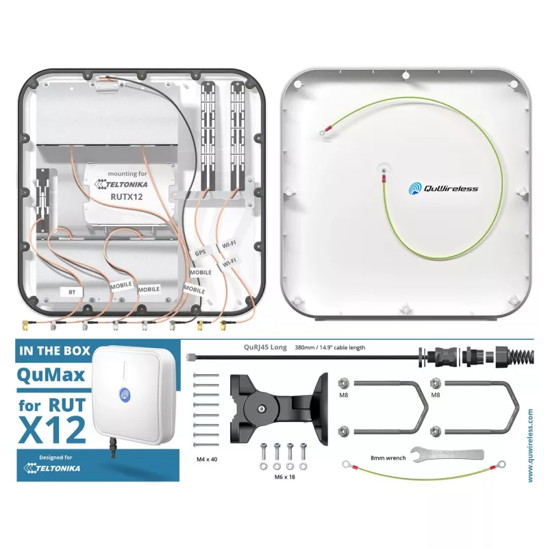 Kryptinė antena QuWireless AX12M