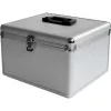 MEDIARANGE BOX76 – Dėžė diskams – 300 diskų – sidabrinė – vilna – plastikas – mediena – 120 mm – aliuminis