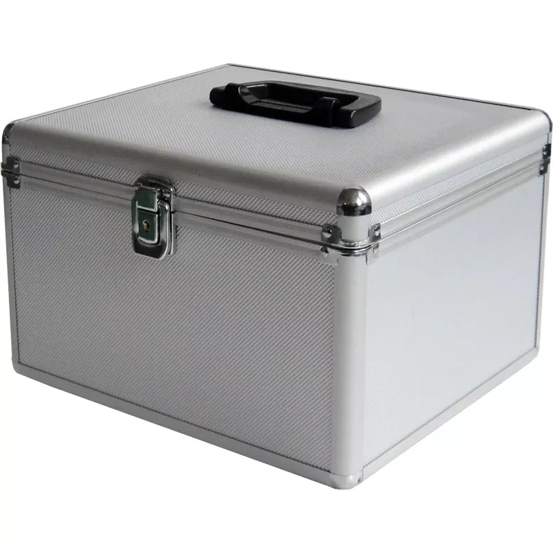 MEDIARANGE BOX76 – Dėžė diskams – 300 diskų – sidabrinė – vilna – plastikas – mediena – 120 mm – aliuminis