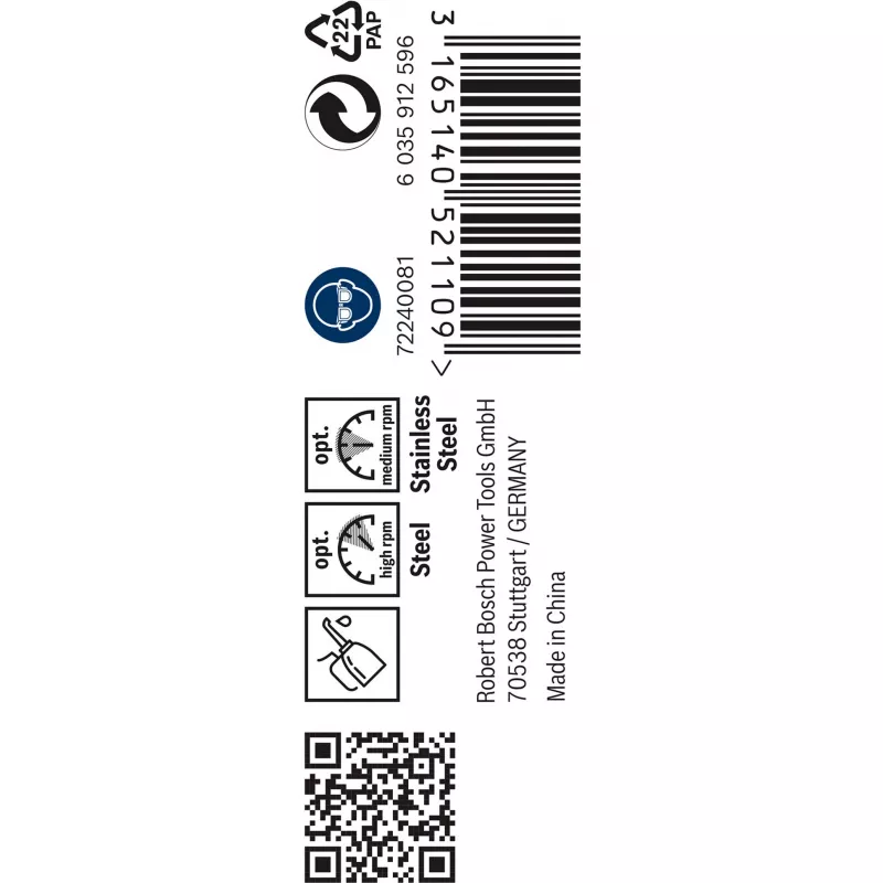 Gręžtuvas Bosch Metal HSS-Co DIN 338 skersmuo 2,5 mm