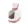 Uždaras katės tualetas Savic Nestor White-Pink, su gaubtu, 56×39×38,5 cm